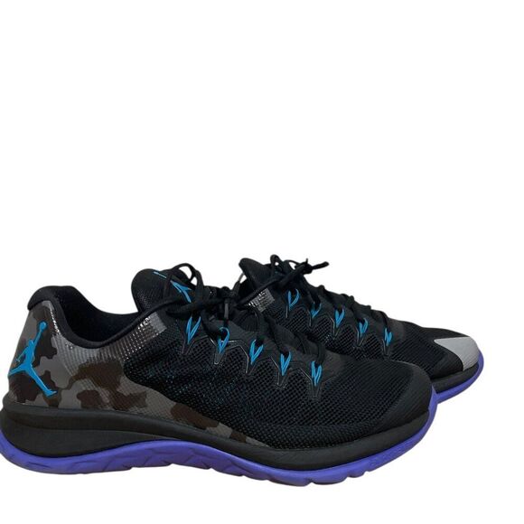 Nike Jordan Flight Runner 2 Black Purple Camo 715572-004 MeshMen’s Size 15